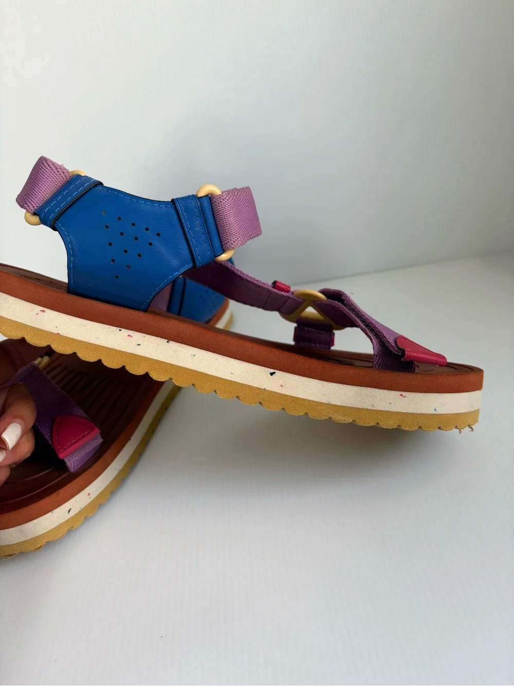 Coachtopia Strappy Sandals Size 9 Multicolor  EUC